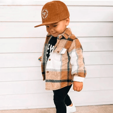 Long Sleeve Plaid Flannel Toddler Shirt