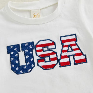 Short Sleeve USA Toddler Tee