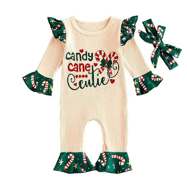Candy Cane Cutie Baby Jumpsuit