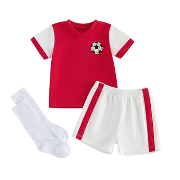 Short Sleeve Soccer Toddler Set