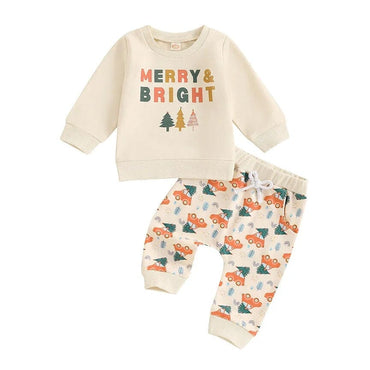 Long Sleeve Merry Bright Baby Set