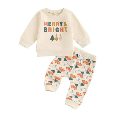 Long Sleeve Merry Bright Baby Set