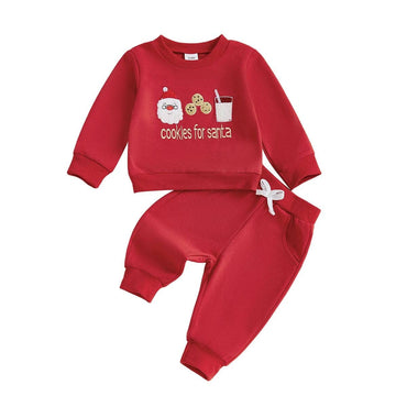 Long Sleeve Cookies For Santa Baby Set