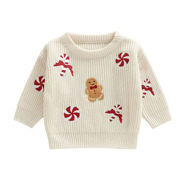 Christmas Candy Knit Toddler Sweater