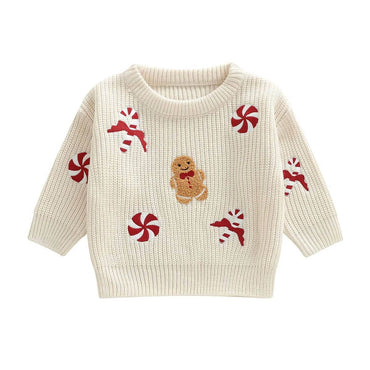 Christmas Candy Knit Toddler Sweater
