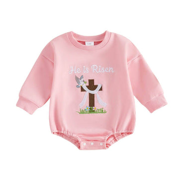 Long Sleeve He Is Risen Baby Bodysuit