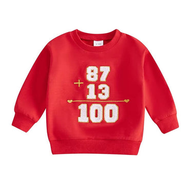 Red Hundred Points Toddler Sweatshirt