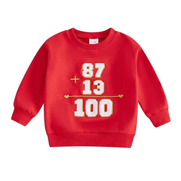 Red Hundred Points Toddler Sweatshirt