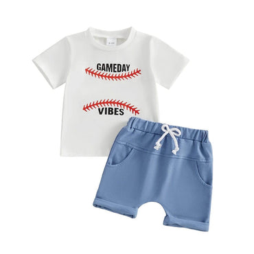 Short Sleeve Game Day Vibes Toddler Set