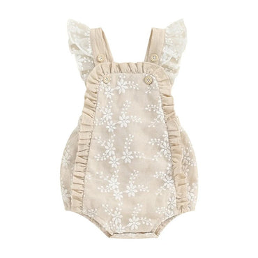 Vintage Ruffled Baby Romper