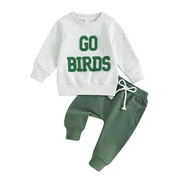 Long Sleeve Go Birds Baby Set