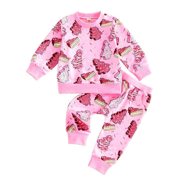 Long Sleeve Yummy Christmas Baby Set