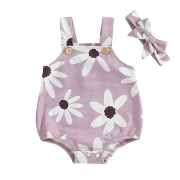 Lavender Floral Baby Romper