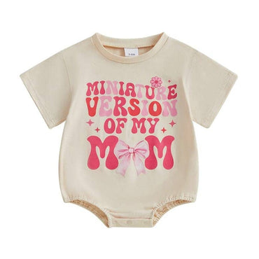 Miniature Version of My Mom Baby Bodysuit