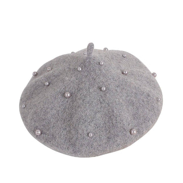 Solid Toddler Pearl Hat Gray