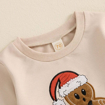 Gingerbread Skater Christmas Baby Set