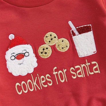 Long Sleeve Cookies For Santa Baby Set