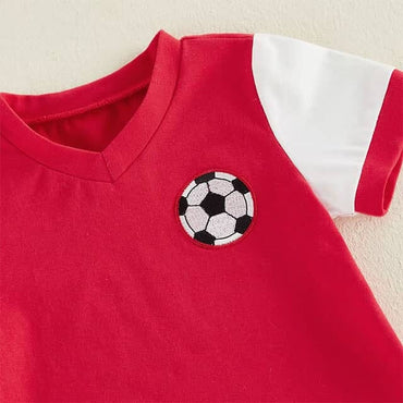 Short Sleeve Soccer Toddler Set