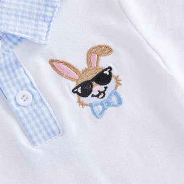 Short Sleeve Collar Easter Toddler Set