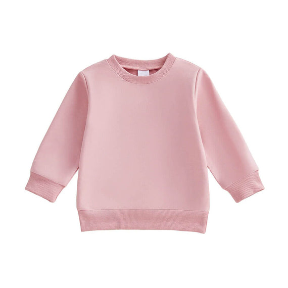 Solid Baby Sweatshirt Pink 3-6 M