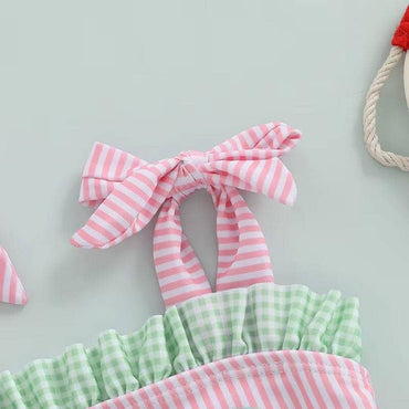 Watermelon Striped Baby Swimsuit