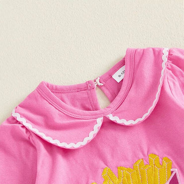 Fries Before Guys Collar Baby Romper