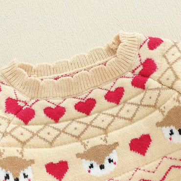 Christmas Reindeer Knit Toddler Sweater