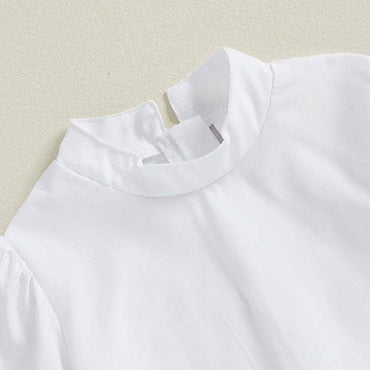 Long Sleeve Plaid Overall Toddler Set