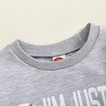 Long Sleeve Baseball Snacks Baby Set