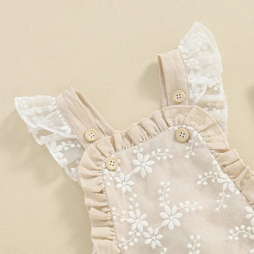 Vintage Ruffled Baby Romper
