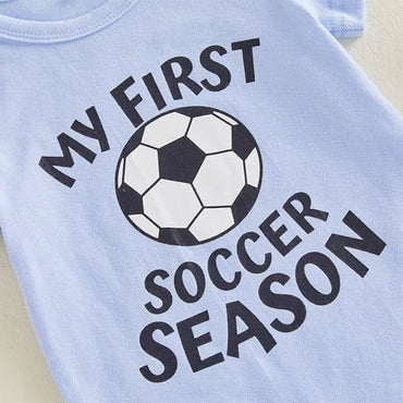 My First Soccer Season Baby Set