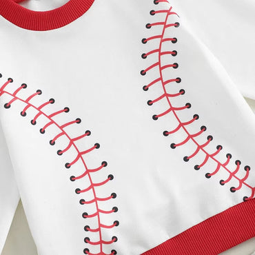 Long Sleeve Baseball Baby Set