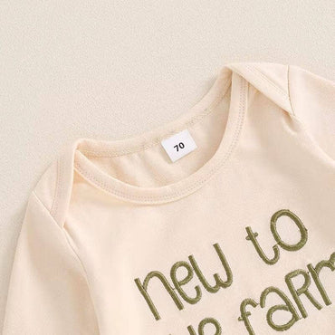 Long Sleeve New To The Farm Baby Set