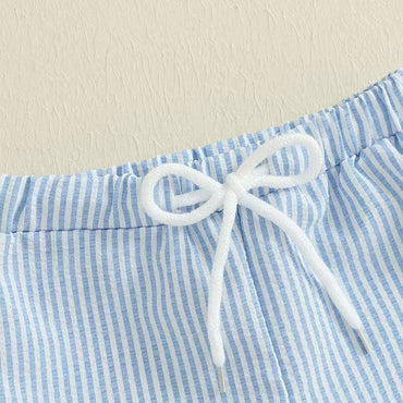 4th of July Striped Toddler Beach Shorts