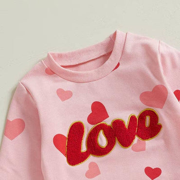 Love Red Skirt Toddler Set