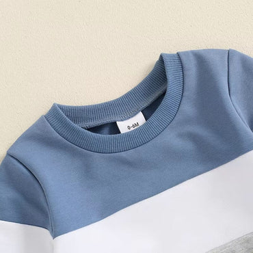 Color Block Sweatshirt Baby Set