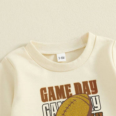 Long Sleeve Game Day Solid Pants Baby Set