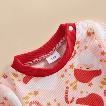 Long Sleeve Christmas Baby Jumpsuit