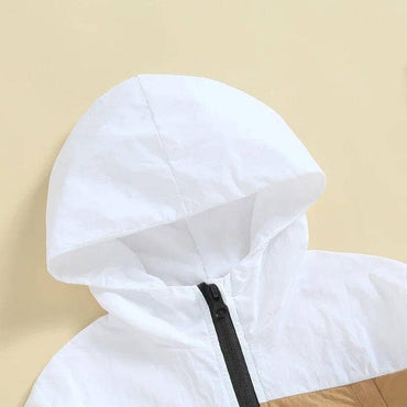 Color Block Hooded Toddler Jacket