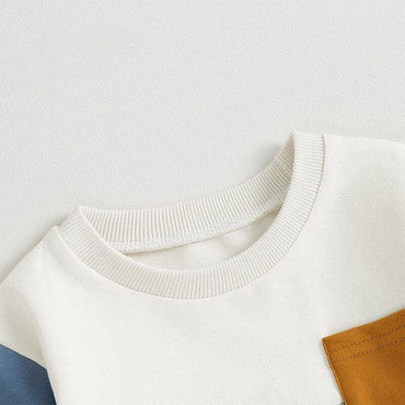 Color Block Pocket Baby Set