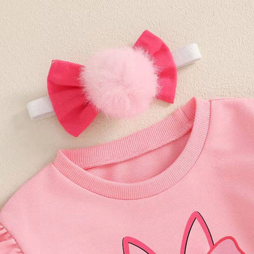 Long Sleeve Easter Bunny Baby Romper
