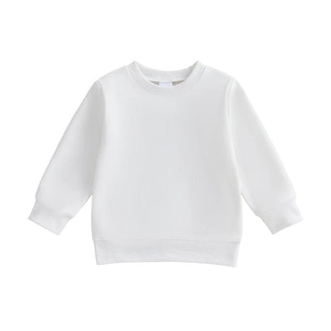 Solid Baby Sweatshirt White 3-6 M