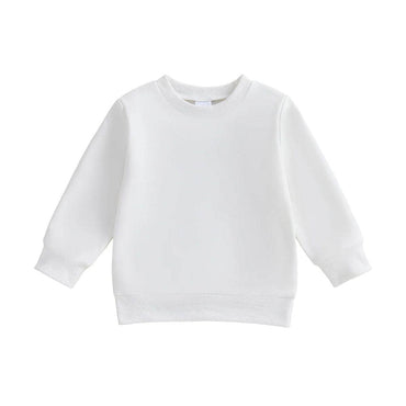 Solid Baby Sweatshirt White 3-6 M