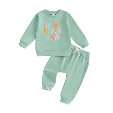 Long Sleeve In My Toddler Era Set Green 12-18 M