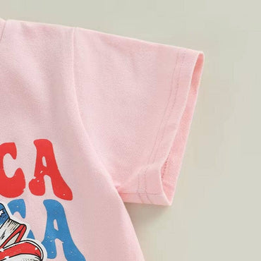 America Bow Toddler Tee
