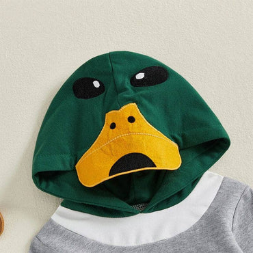 Long Sleeve Duck Hooded Baby Set
