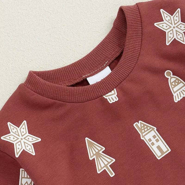 Long Sleeve Christmas Baby Set