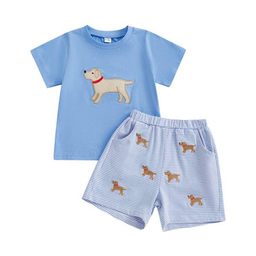Short Sleeve Dog Toddler Set