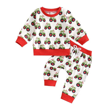 Valentine’s Day Tractor Baby Set