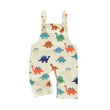 Sleeveless Dino Baby Jumpsuit